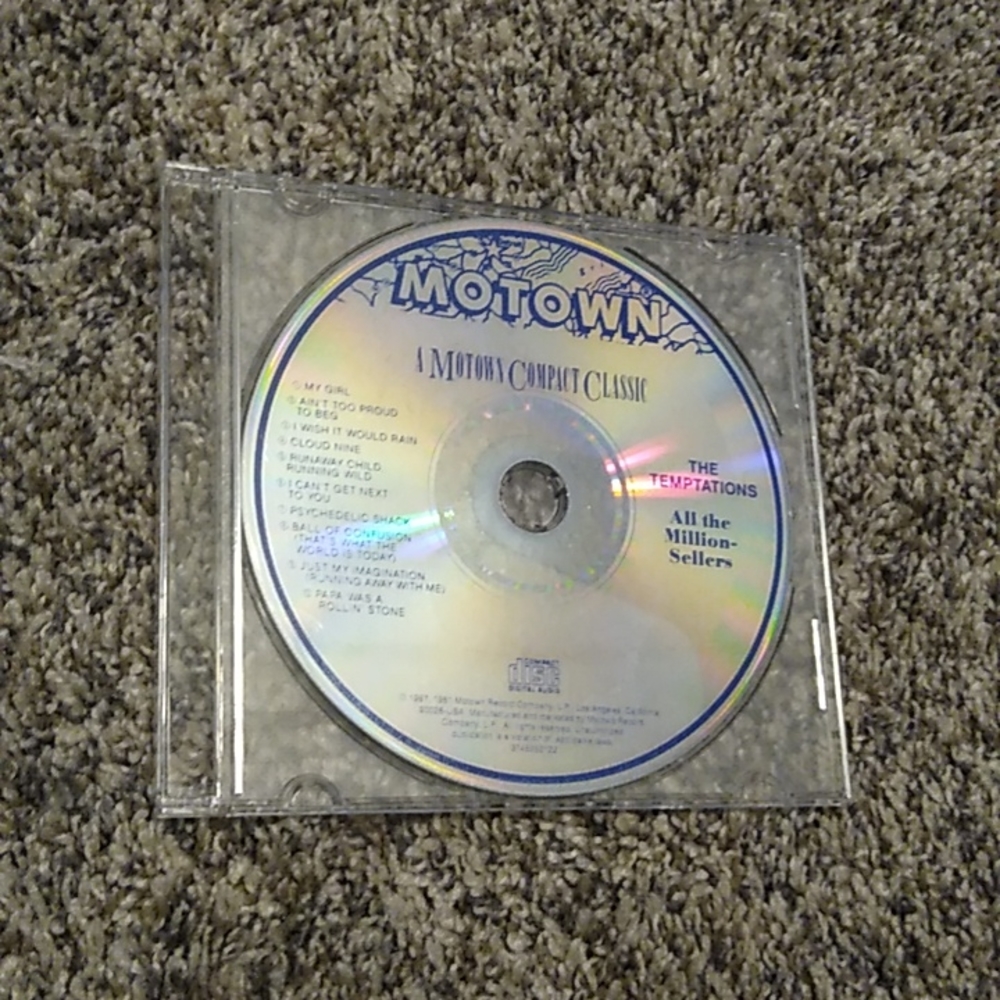 The Temptations "All The Million Sellers" CD (Missing Cover)